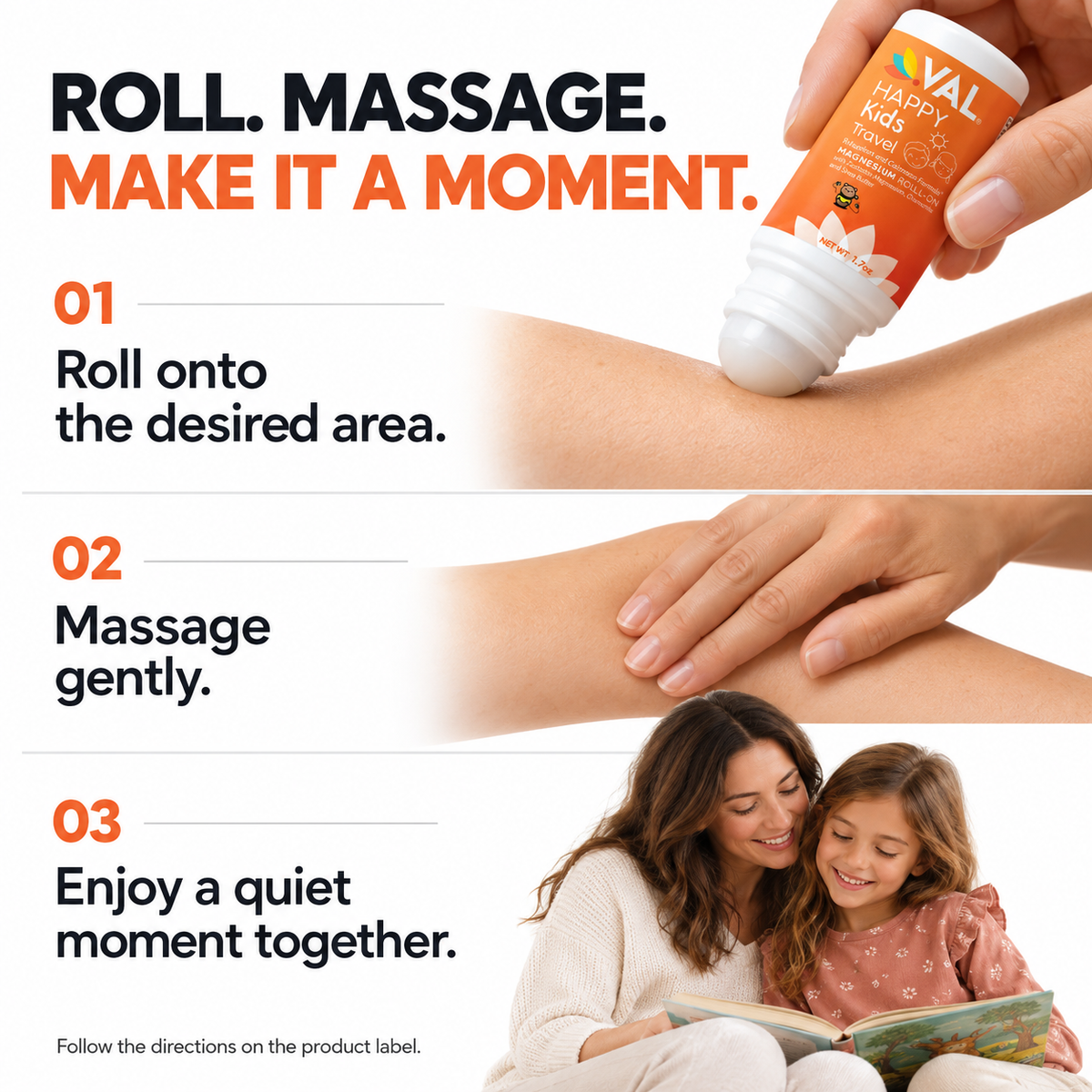 Travel Magnesium Roll-On for Kids – Calm & Relaxation with Zechstein® Magnesium, Chamomile & Shea Butter | 1.7 oz