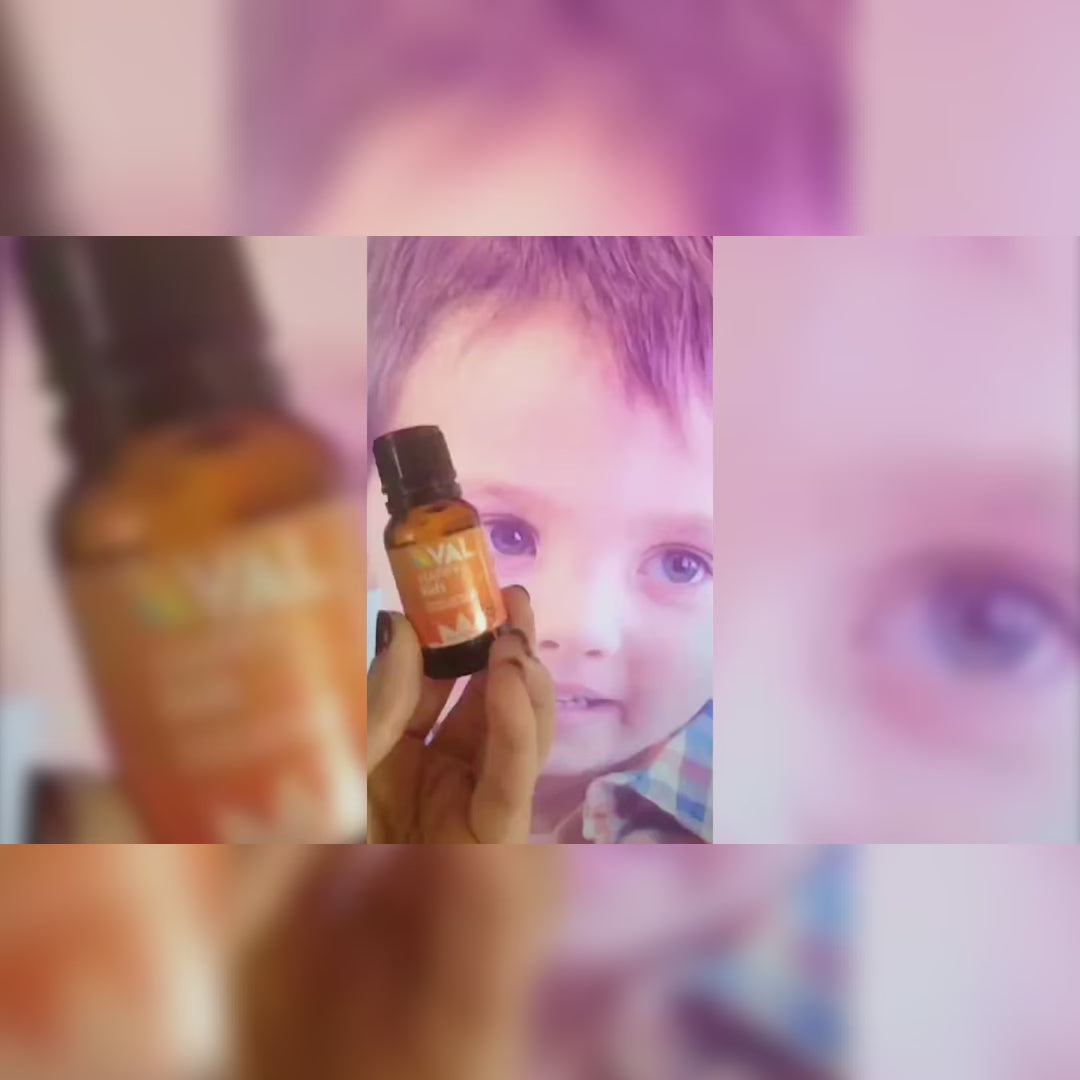 Calmness, Relaxation & Better Sleep Essential Oil Blend for Kids | 0.5 oz diffuser  | VAL Happy Kids