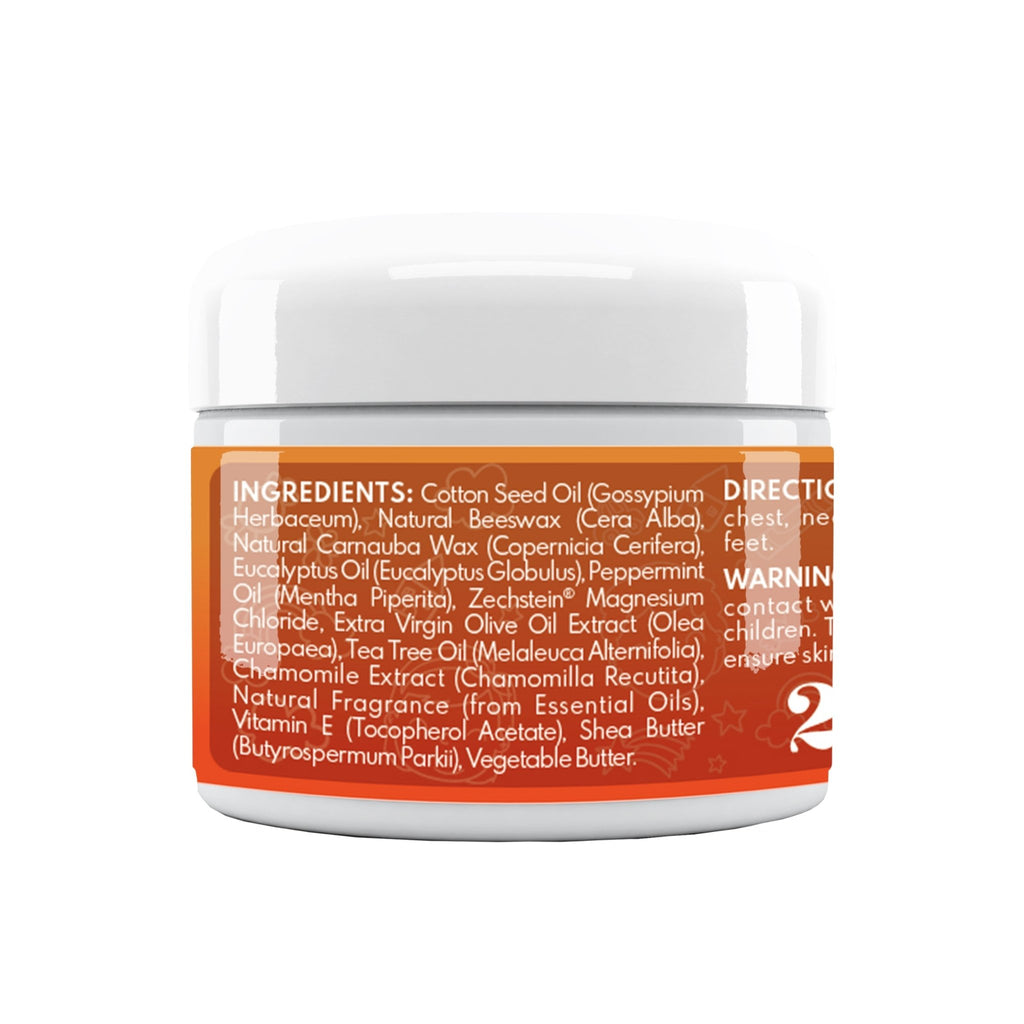 VAL Happy Kids Chest Rub – Gentle Magnesium Supplement for Kids in Soothing Aromatherapy Balm