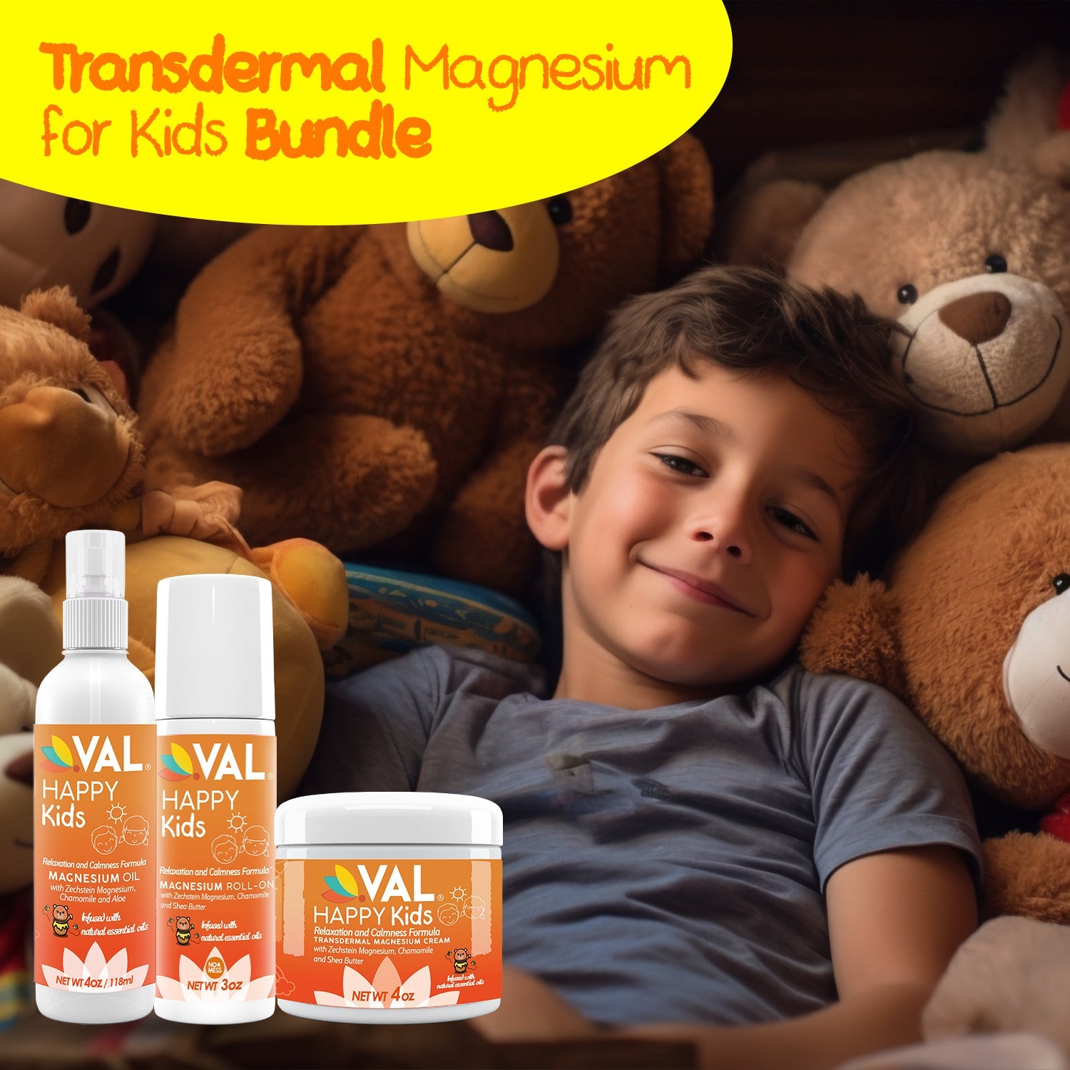 VAL Happy Kids Transdermal Magnesium Pack for Children - Val Supplements