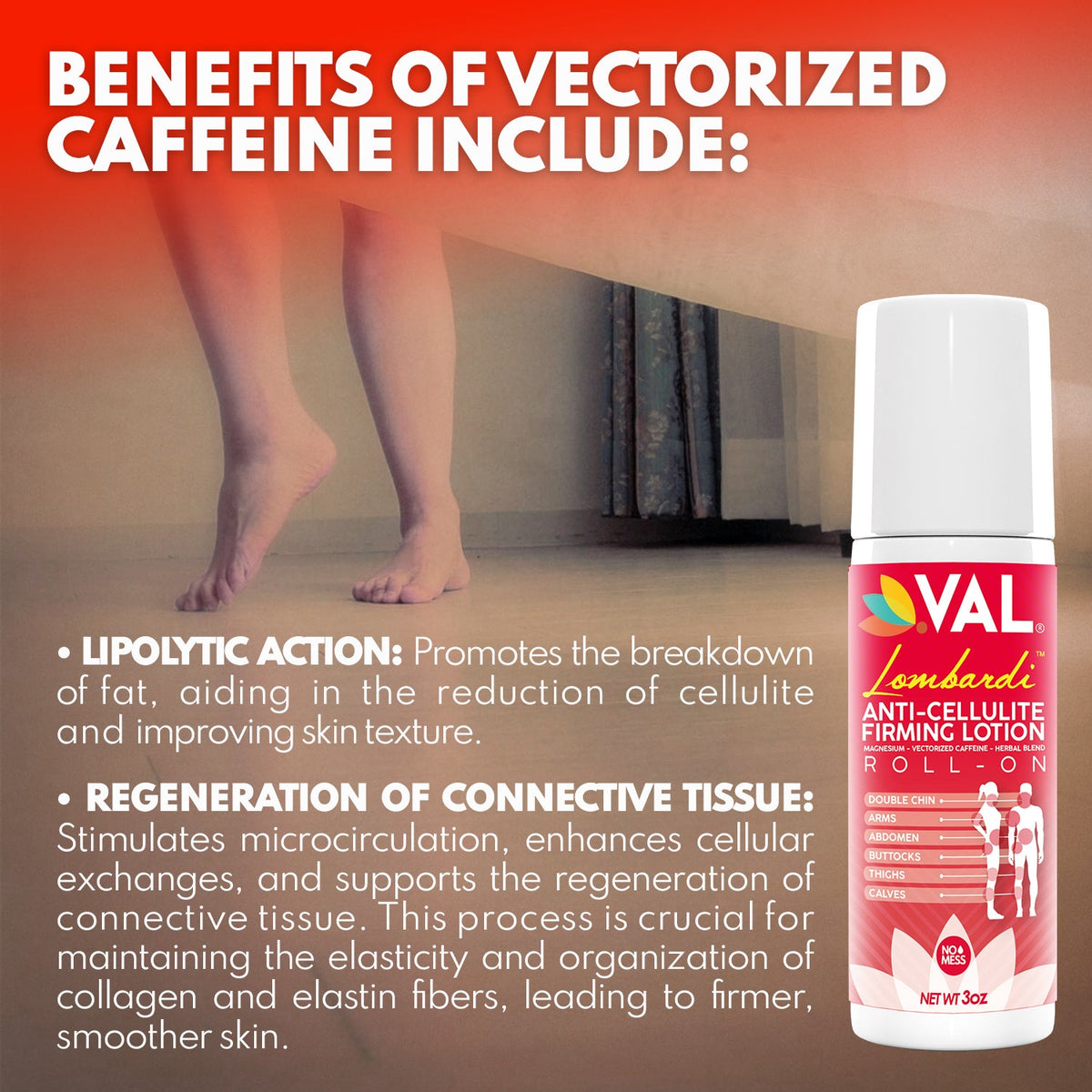 VAL Lombardi Anti Cellulite Firming Rollon Magnesium - Val Supplements