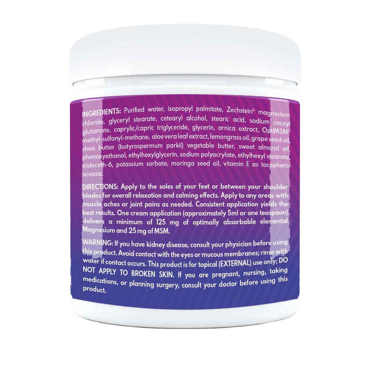 VAL Lombardi Transdermal Magnesium Aromatherapy Massage Cream - Muscle Relaxant Cream, Easy Glide - 8oz - Val Supplements