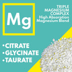 VAL Triple Magnesium Complex 400mg - Muscle Relaxation, Sleep, Support Calm, Energy Support, Healthy Magnesium Levels - 90 Capsules - Val Supplements